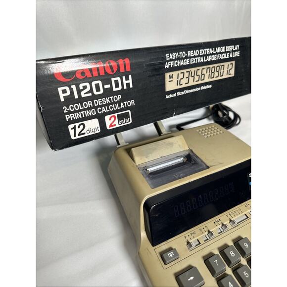 Canon Printing Calculator P120-DH Business 2 Color Print. Works Great! - Picture 9 of 9
